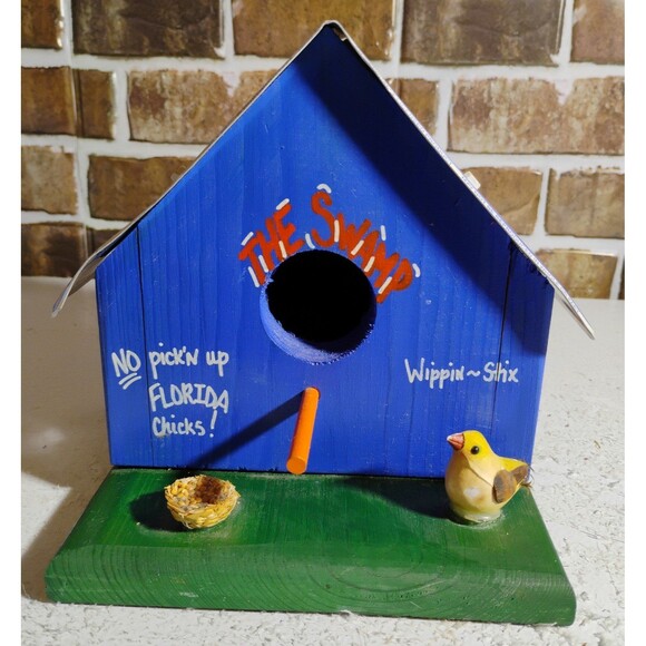 Vintage 1996 Go Gators Custom Bilt Championship Bird House Limited Edition